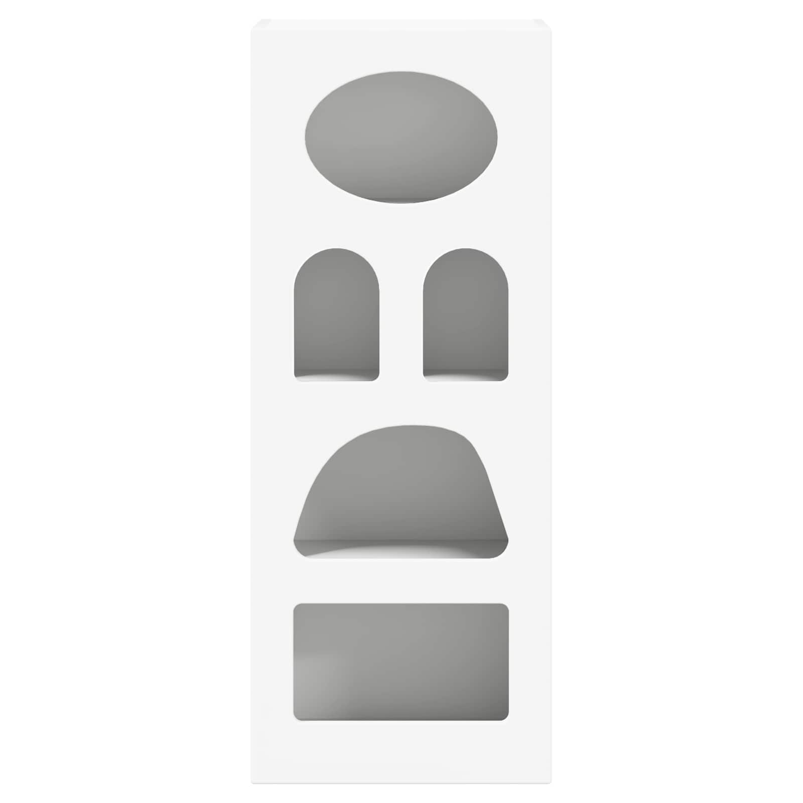 vidaXL Dressoir Wit 40 x 35 x 100,5 cm Bewerkt hout