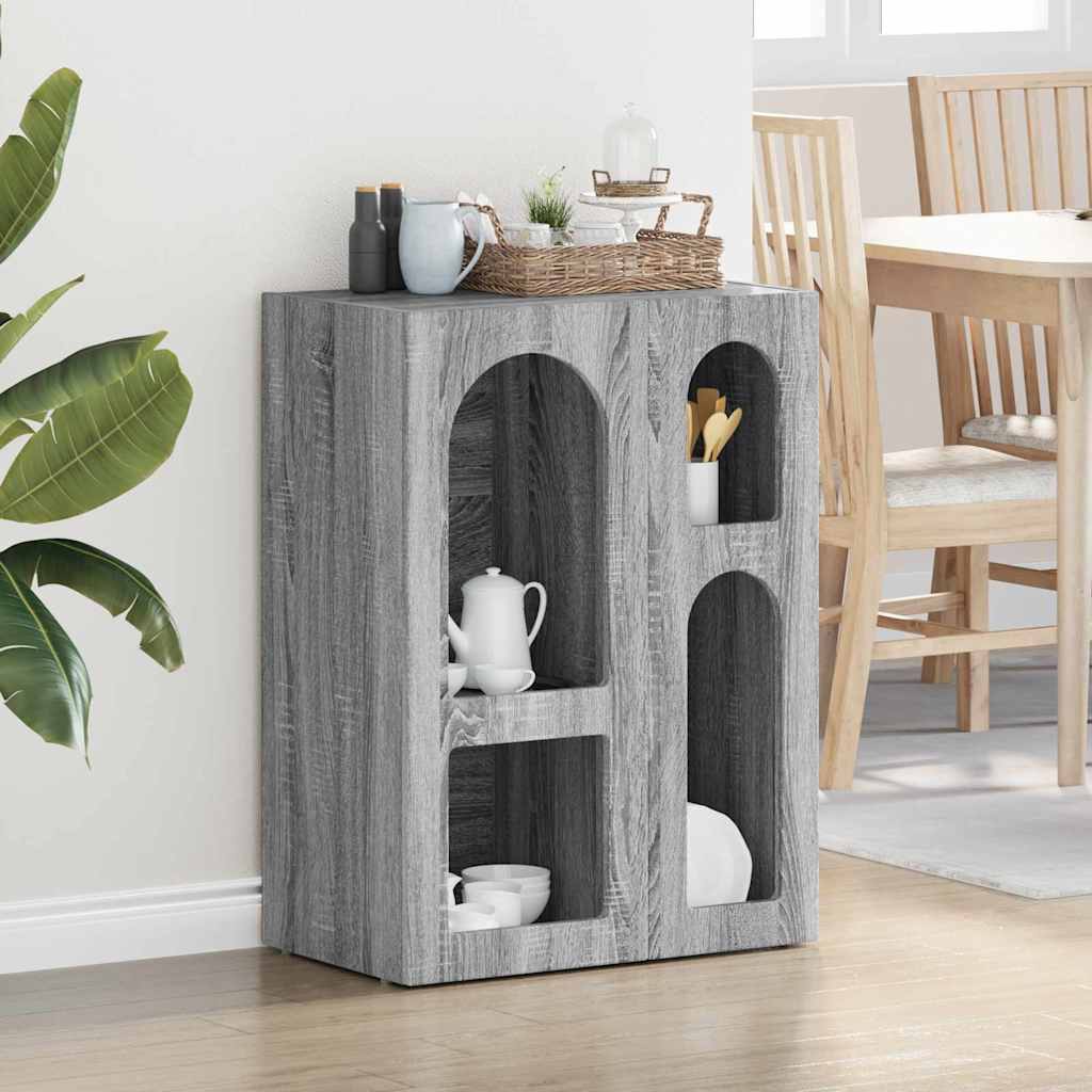 vidaXL Dressoir Wit 59 x 35 x 80.5 cm Bewerkt hout