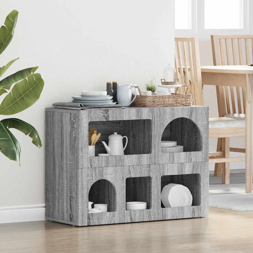 vidaXL Dressoir Wit 80,5 x 35 x 59 cm Bewerkt hout