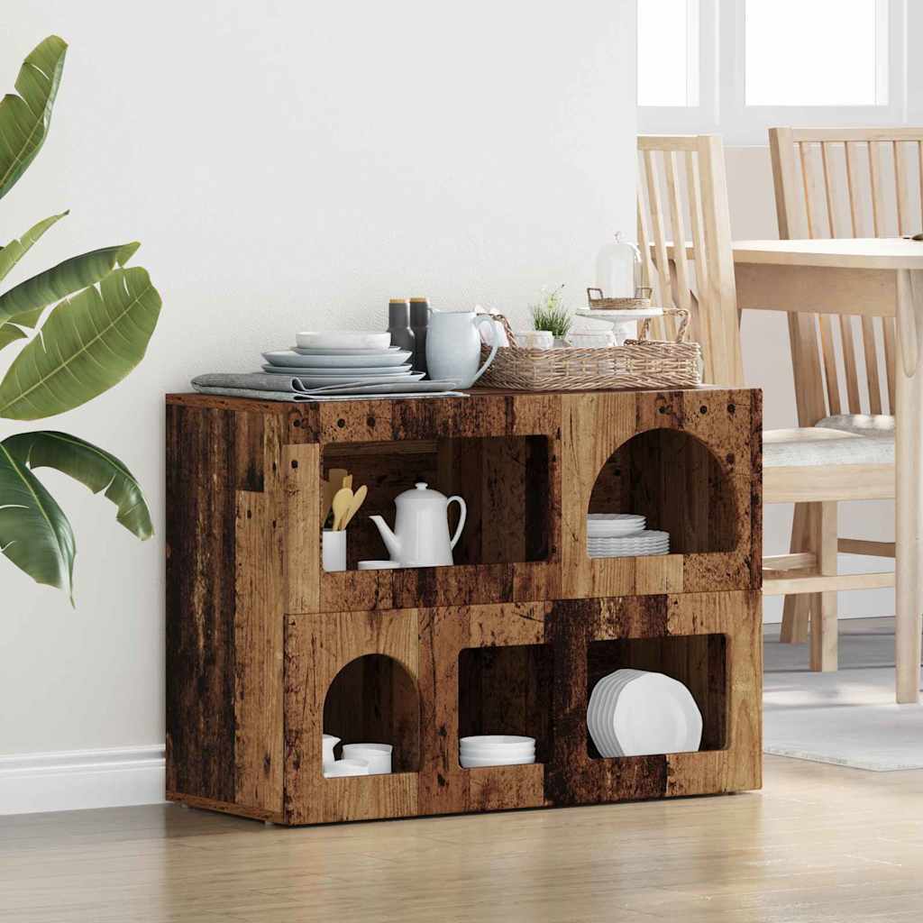 vidaXL Dressoir Wit 80,5 x 35 x 59 cm Bewerkt hout
