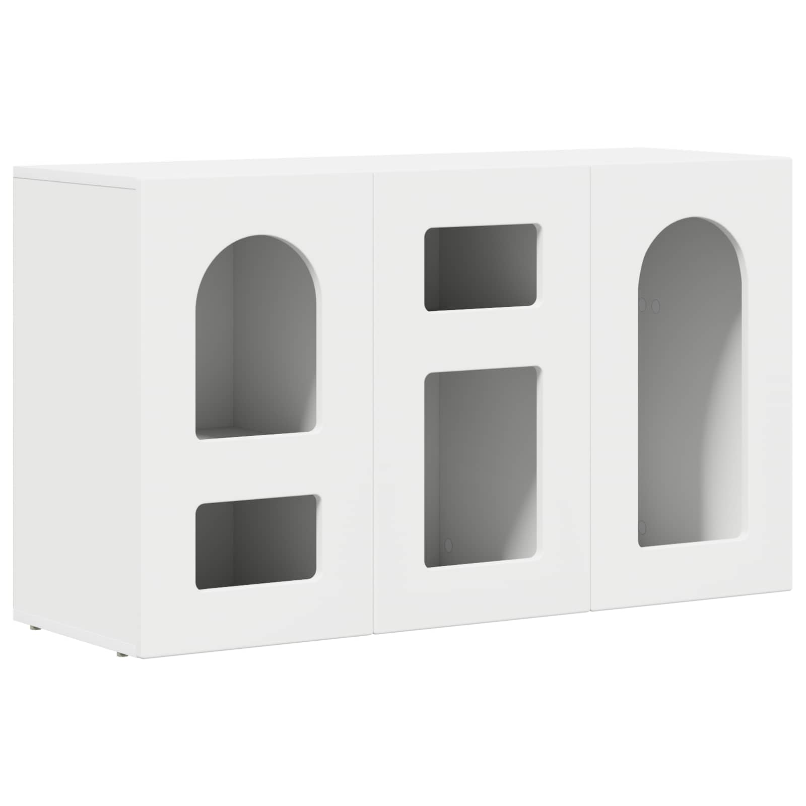 vidaXL Dressoir Wit 100 x 35 x 59 cm Bewerkt hout