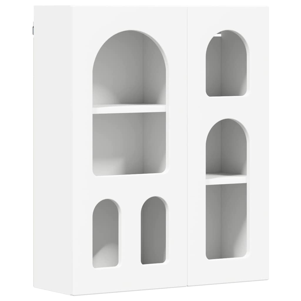 vidaXL Hangkast met plank Wit 59 x 20 x 71.5 cm Bewerkt hout