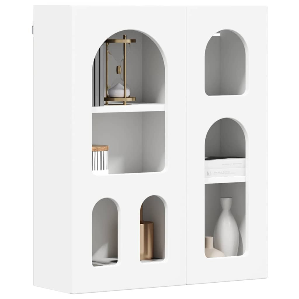 vidaXL Hangkast met plank Wit 59 x 20 x 71.5 cm Bewerkt hout
