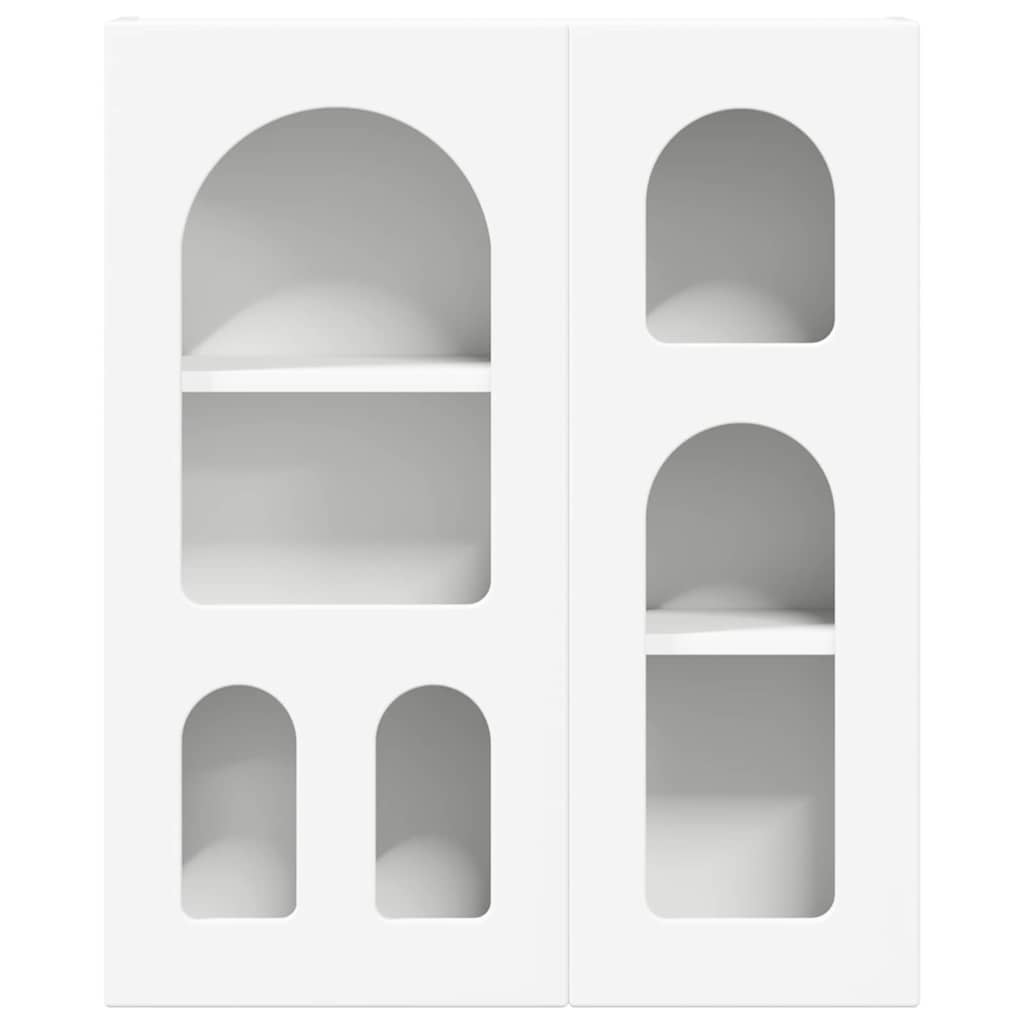 vidaXL Hangkast met plank Wit 59 x 20 x 71.5 cm Bewerkt hout