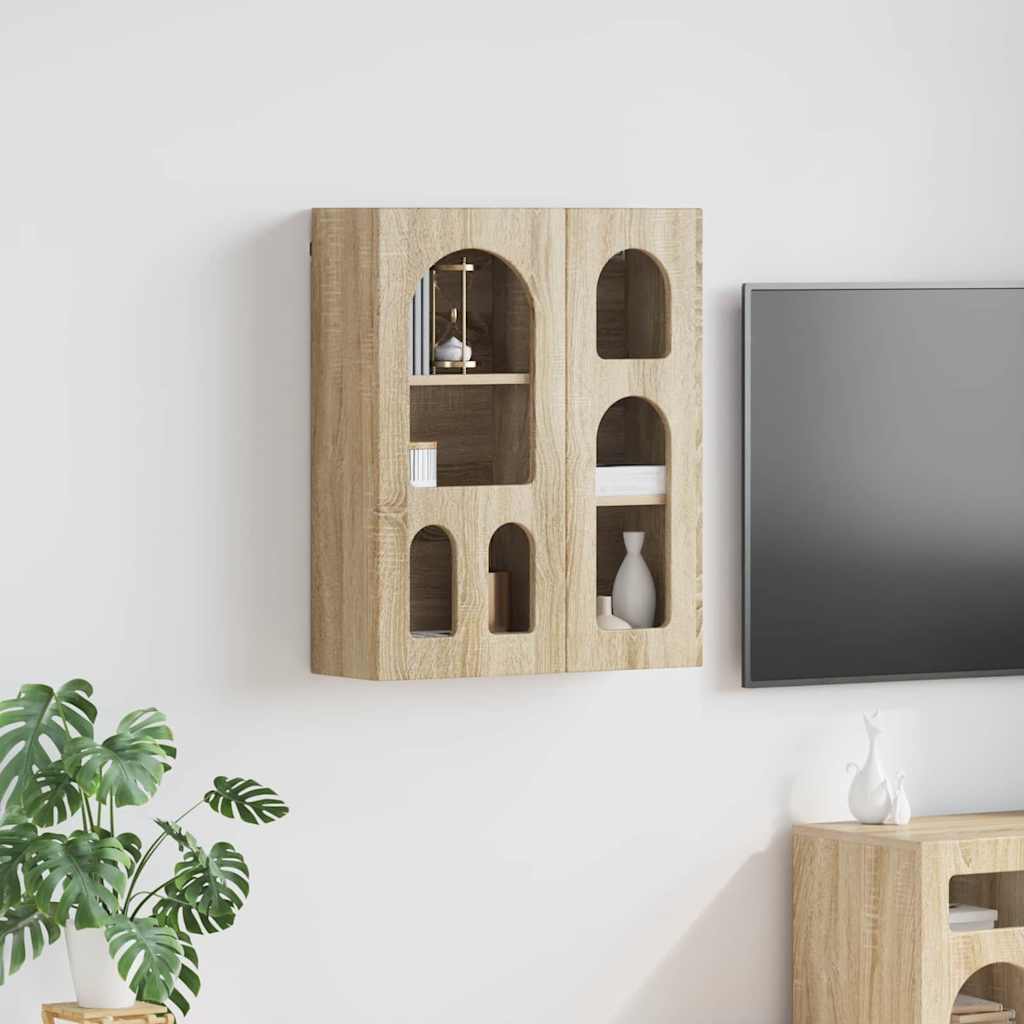 vidaXL Hangkast met plank Wit 59 x 20 x 71.5 cm Bewerkt hout
