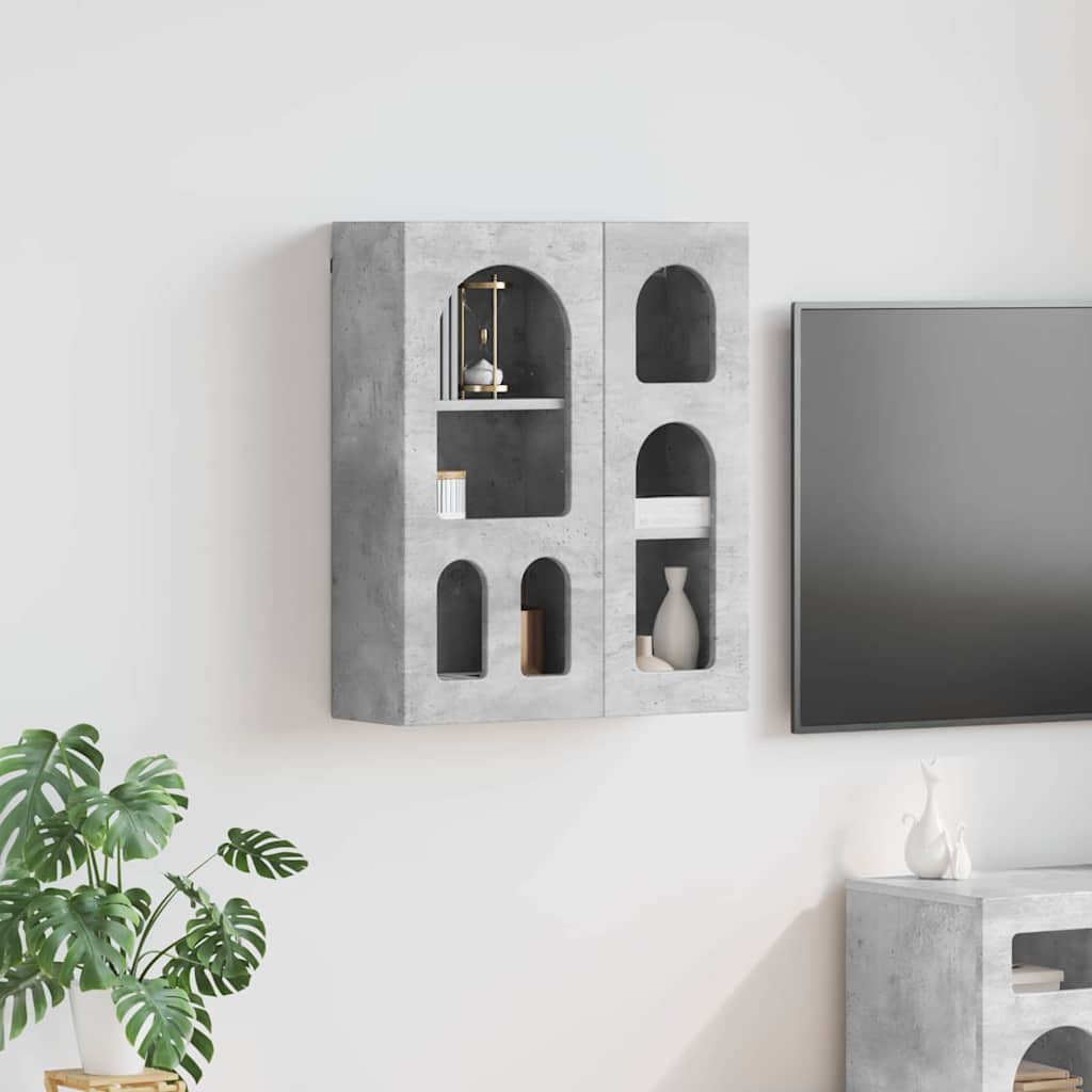 vidaXL Hangkast met plank Wit 59 x 20 x 71.5 cm Bewerkt hout