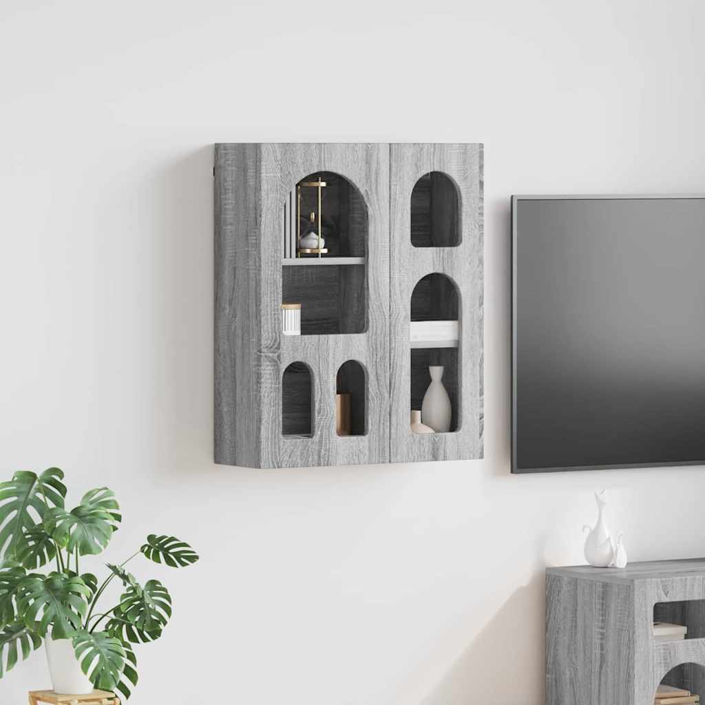 vidaXL Hangkast met plank Wit 59 x 20 x 71.5 cm Bewerkt hout