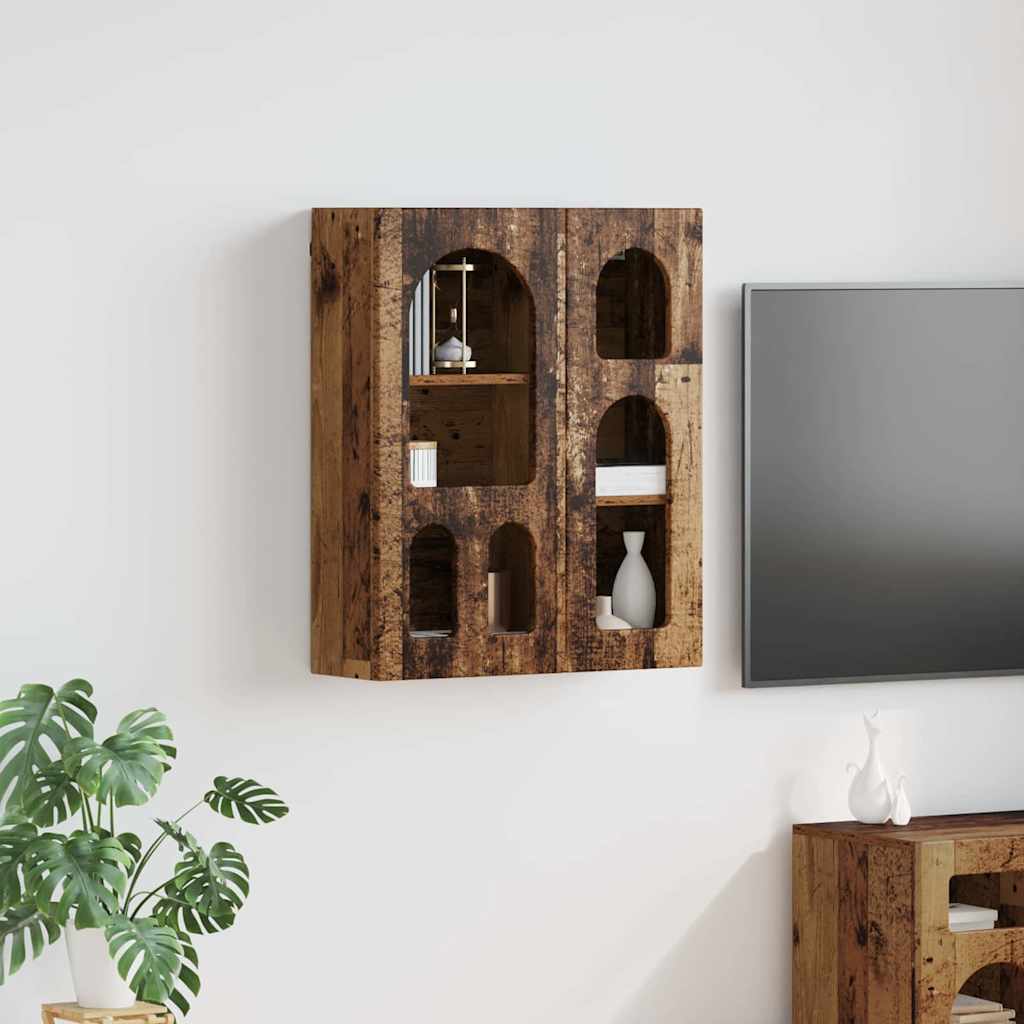 vidaXL Hangkast met plank Wit 59 x 20 x 71.5 cm Bewerkt hout