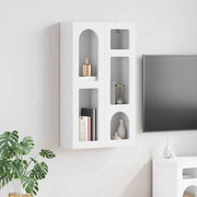 vidaXL Hangkast met plank met opslag Wit 59 x 20 x 100 cm Bewerkt hout
