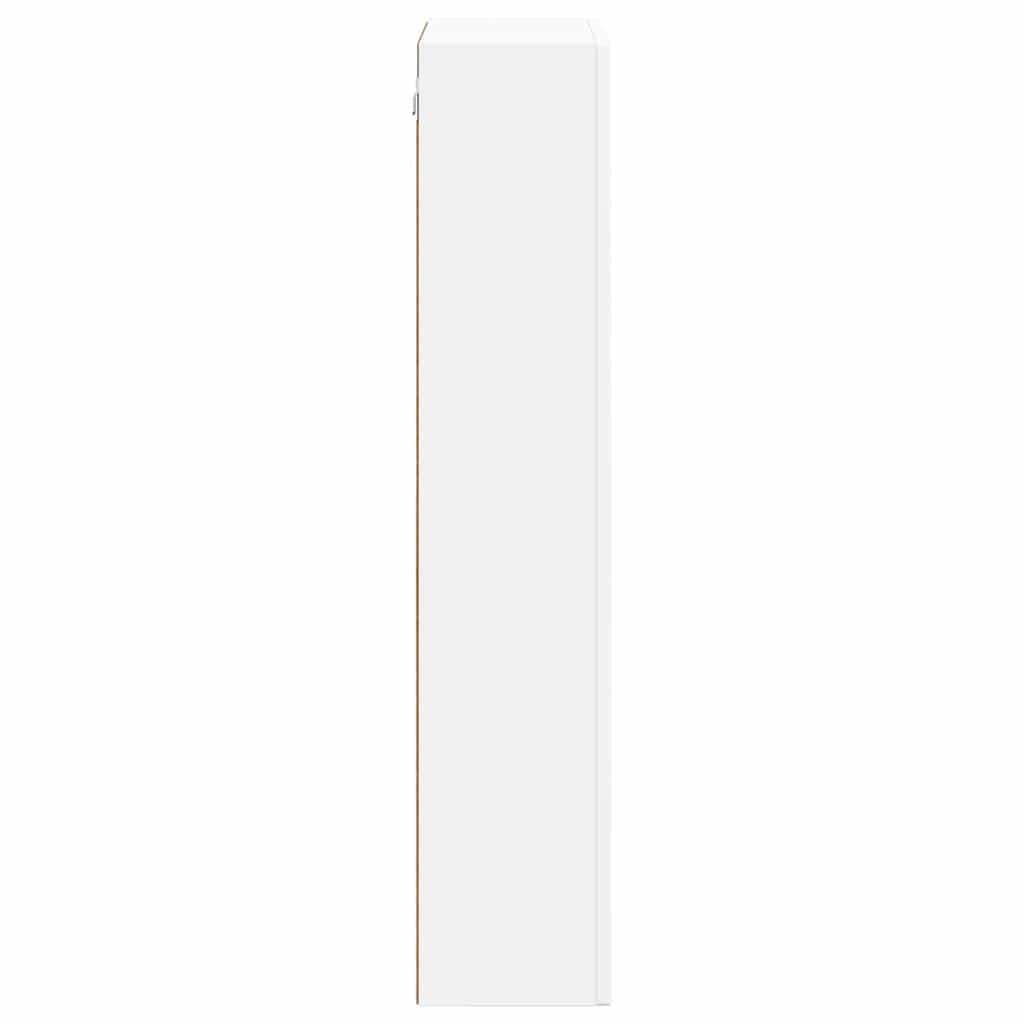 vidaXL Hangkast met plank met opslag Wit 59 x 20 x 100 cm Bewerkt hout