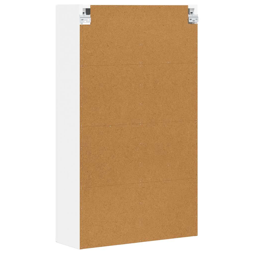 vidaXL Hangkast met plank met opslag Wit 59 x 20 x 100 cm Bewerkt hout