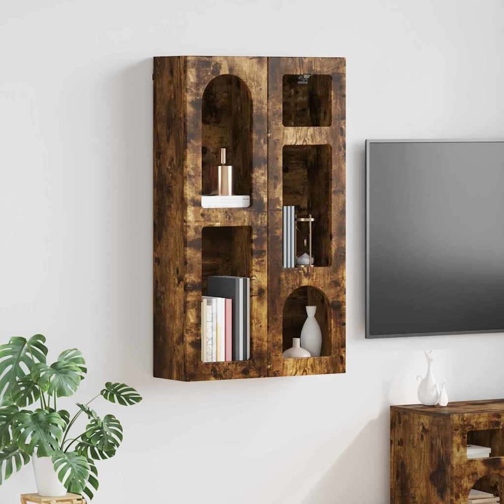 vidaXL Hangkast met plank met opslag Wit 59 x 20 x 100 cm Bewerkt hout