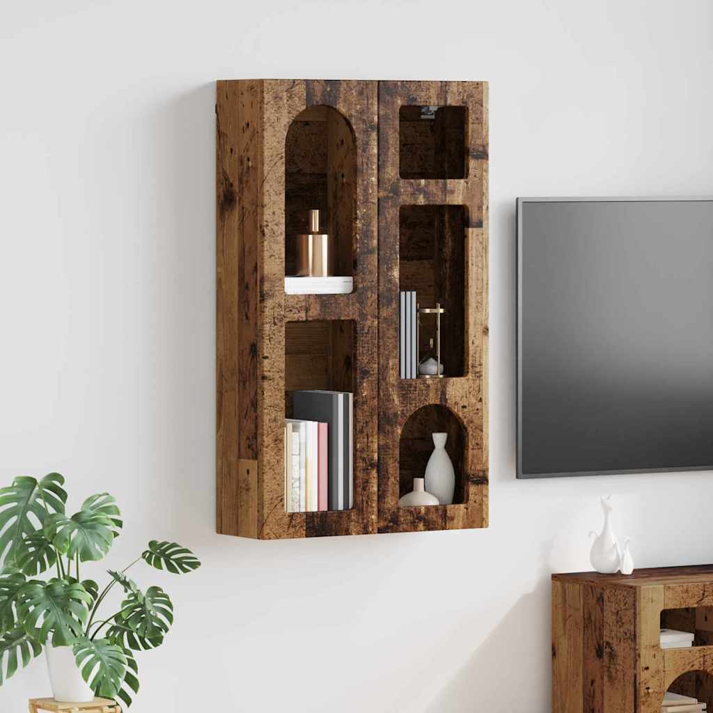 vidaXL Hangkast met plank met opslag Wit 59 x 20 x 100 cm Bewerkt hout