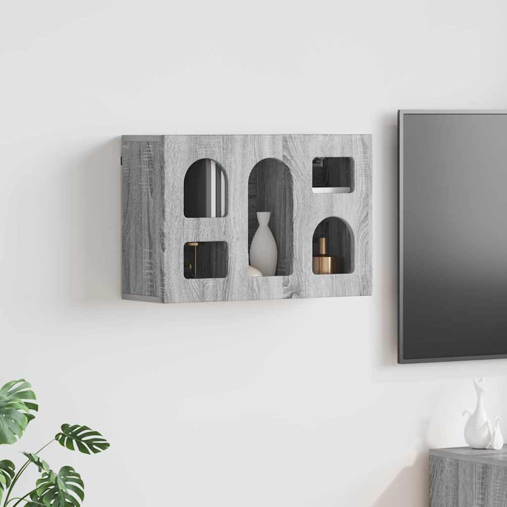 vidaXL Hangkast met plank met opslag Wit 60 x 20 x 40 cm Bewerkt hout