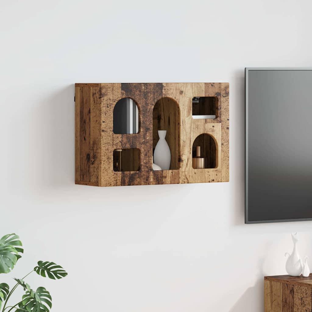 vidaXL Hangkast met plank met opslag Wit 60 x 20 x 40 cm Bewerkt hout