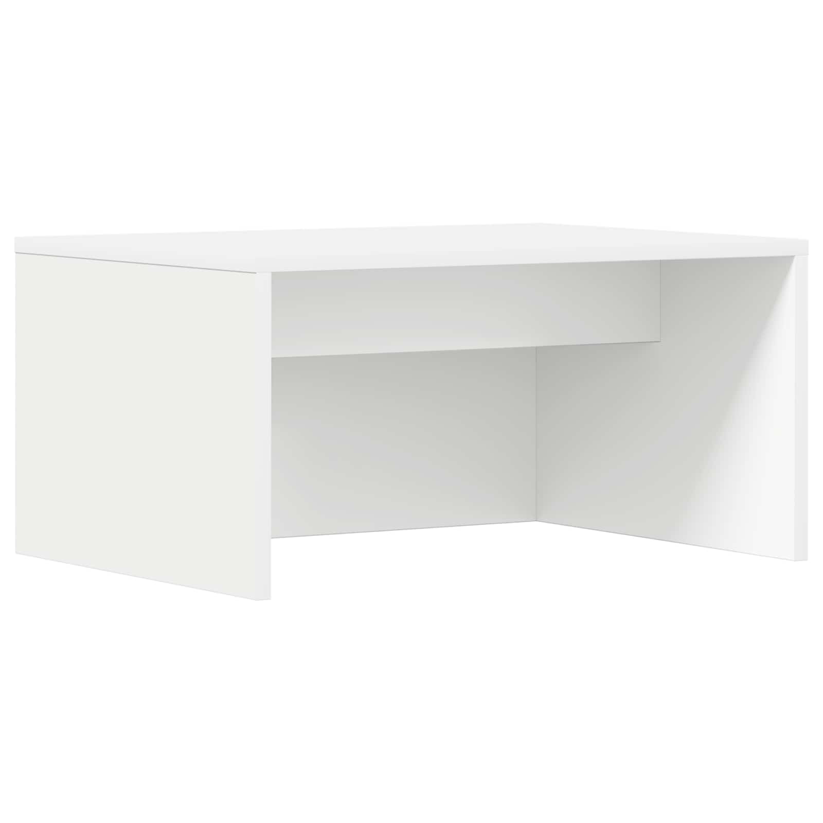 vidaXL Aan de muur bevestigd bureau Wit 100 x 45 x 30 cm Bewerkt hout