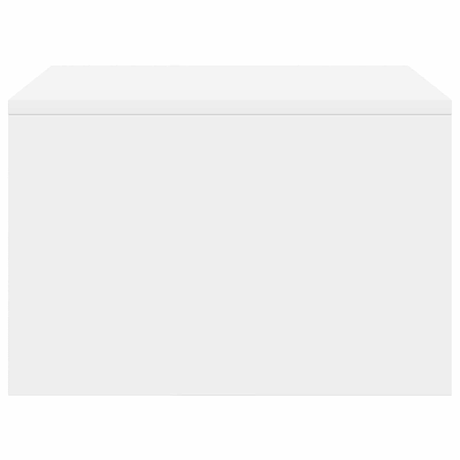 vidaXL Aan de muur bevestigd bureau Wit 100 x 45 x 30 cm Bewerkt hout