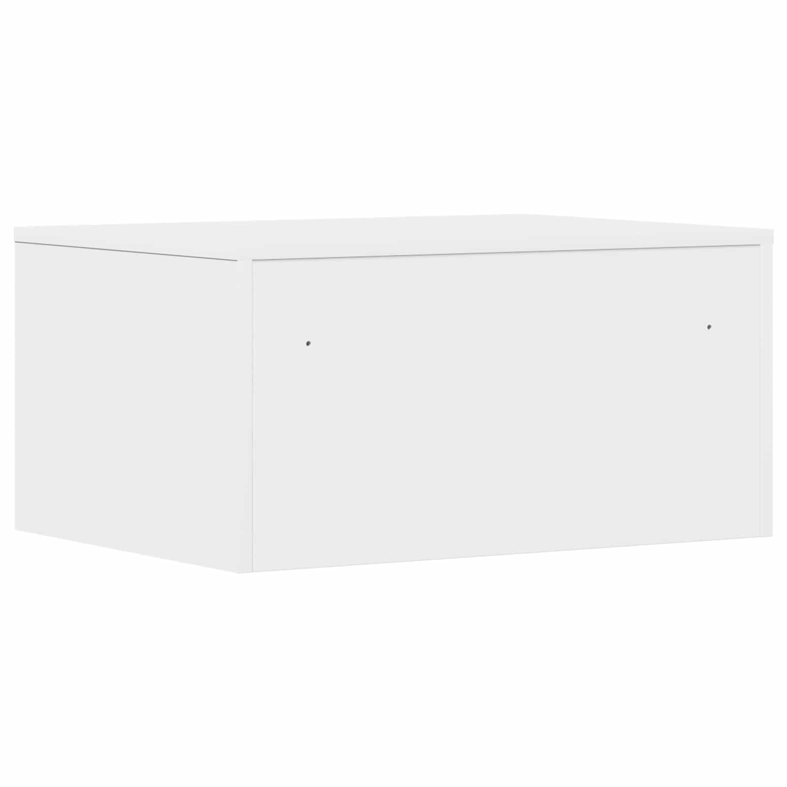 vidaXL Aan de muur bevestigd bureau Wit 100 x 45 x 30 cm Bewerkt hout