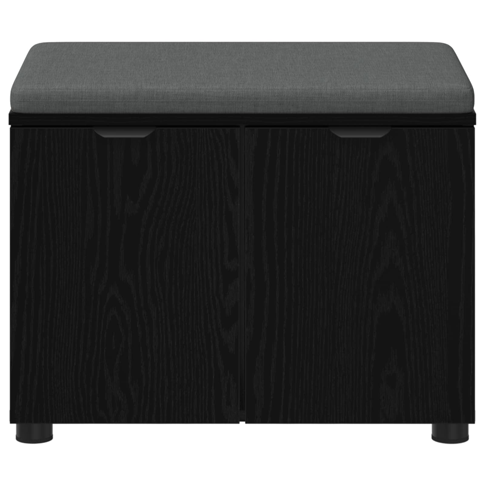 vidaXL Halbank met kussen met opslag met de deur Wit 60 x 38 x 46 cm