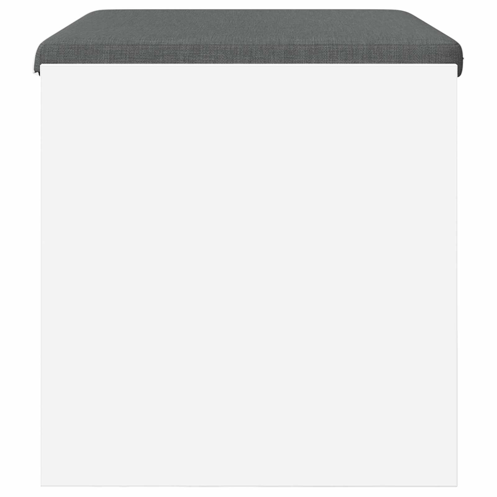vidaXL Halbank met kussen Wit 60 x 38 x 46 cm