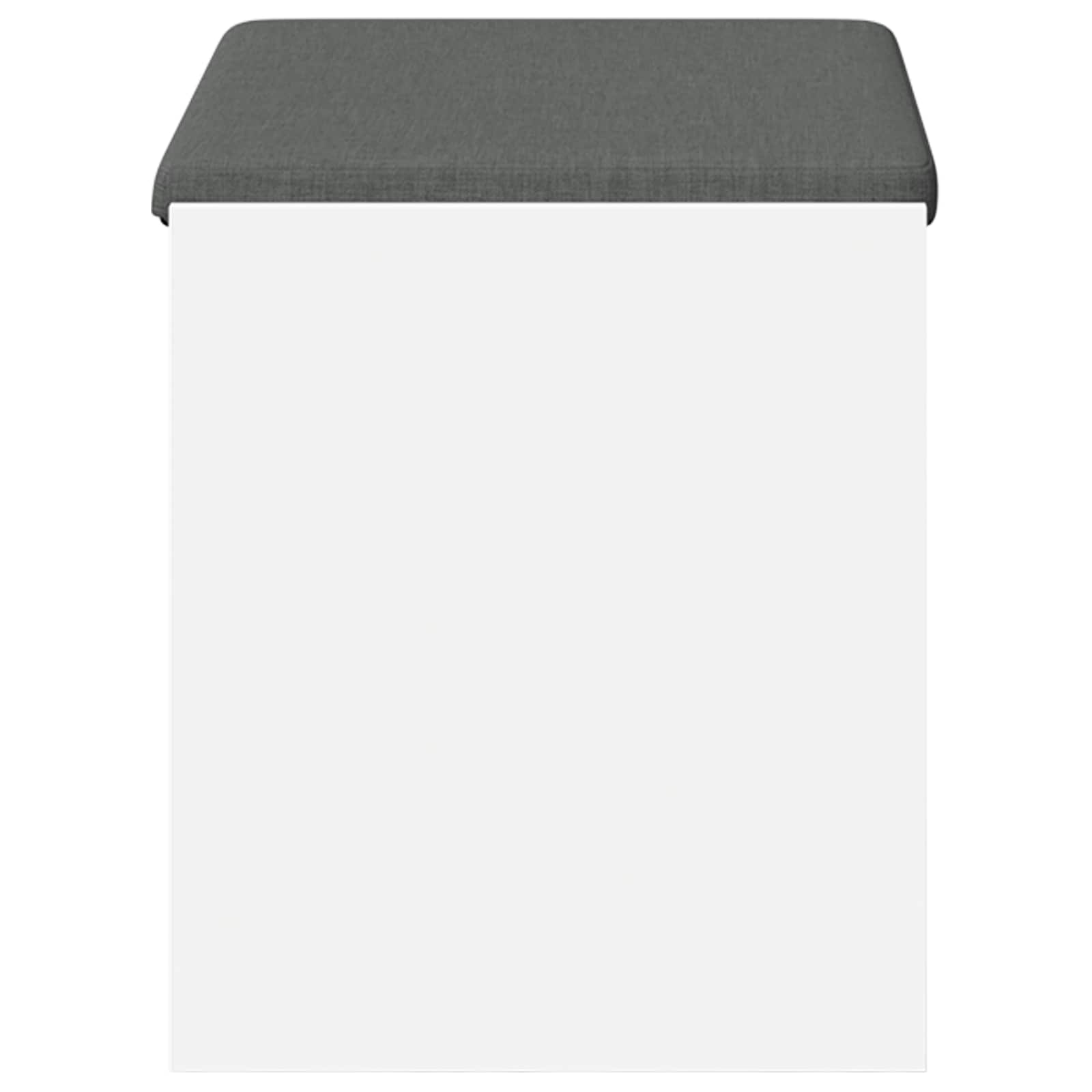 vidaXL Halbank met kussen met plank met opslag Wit 100 x 38 x 46 cm