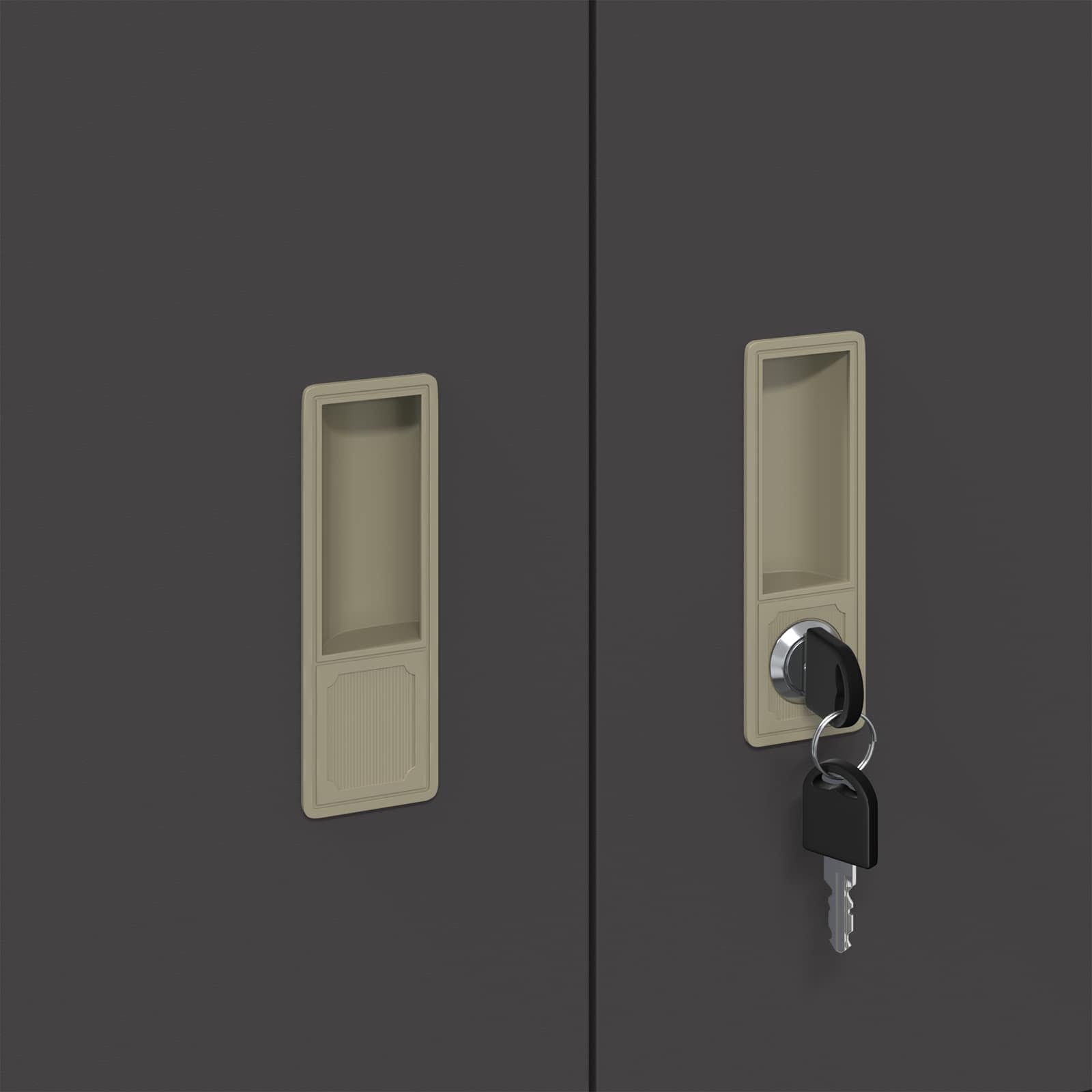 vidaXL Opbergkast 2 pcs Zwart 90 x 40 x 140 cm Koudgewalst Staal