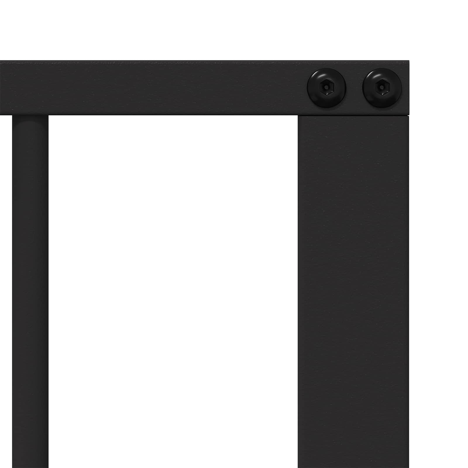 vidaXL Hondenhek 6 pcs Zwart 100 x 100 cm Gegalvaniseerd staal