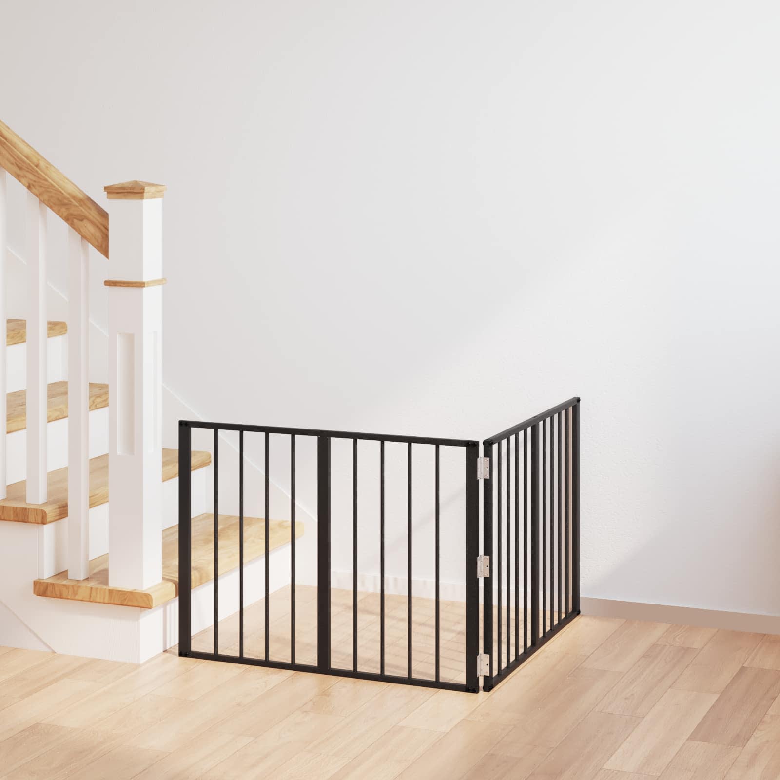 vidaXL Hondenhek 6 pcs Zwart 100 x 100 cm Gegalvaniseerd staal