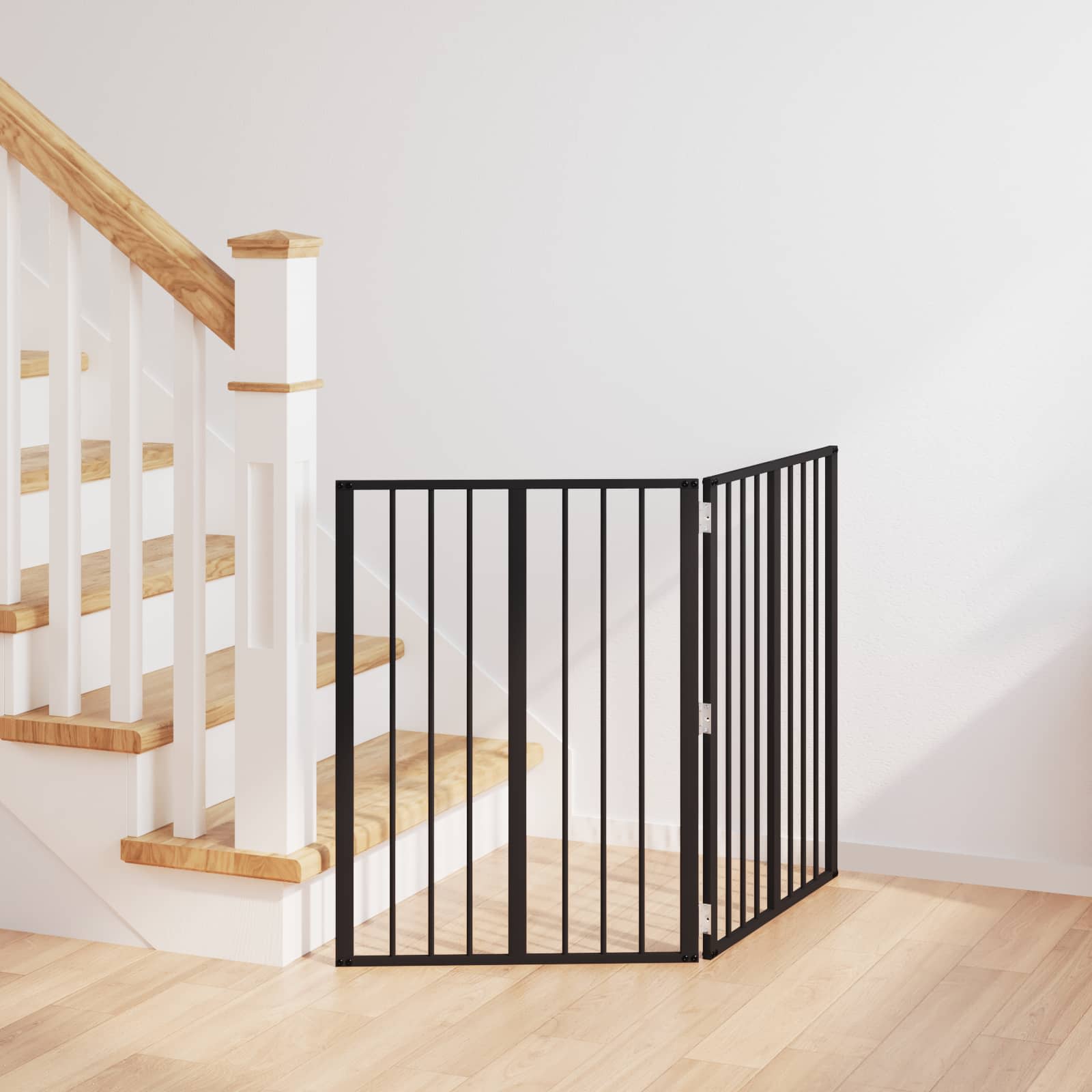 vidaXL Hondenhek 6 pcs Zwart 100 x 100 cm Gegalvaniseerd staal