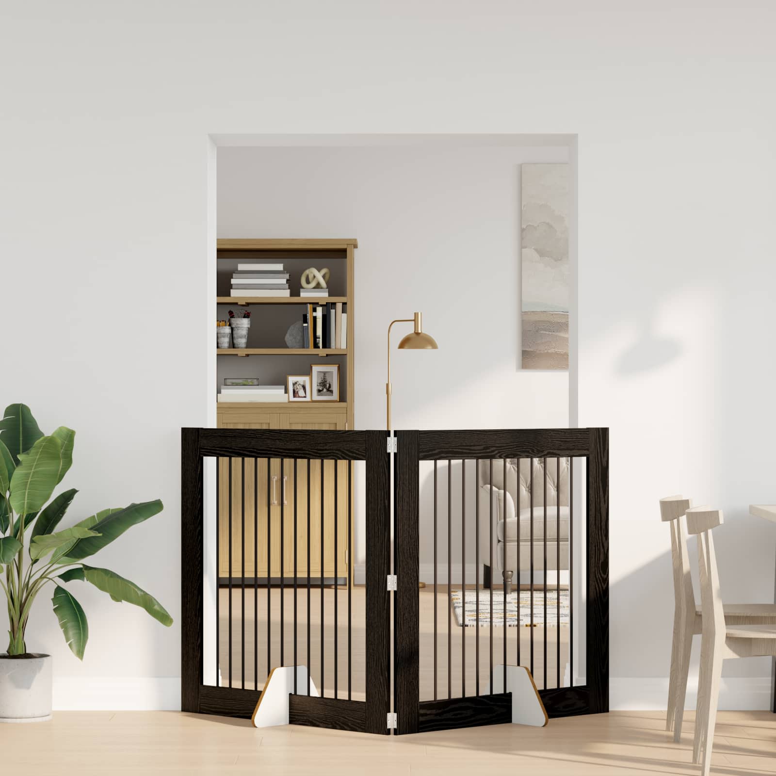 vidaXL Honden Playpen 2 pcs Grijze Sonoma 100 x 100 cm