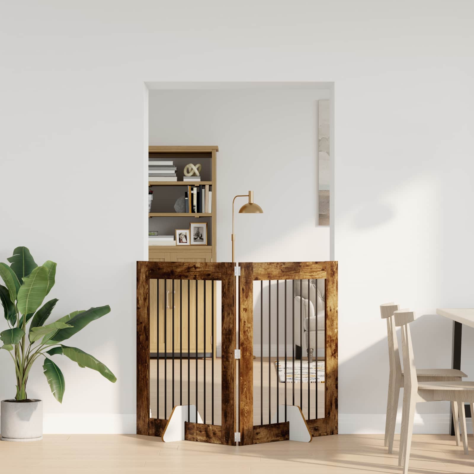 vidaXL Honden Playpen 2 pcs Grijze Sonoma 100 x 100 cm