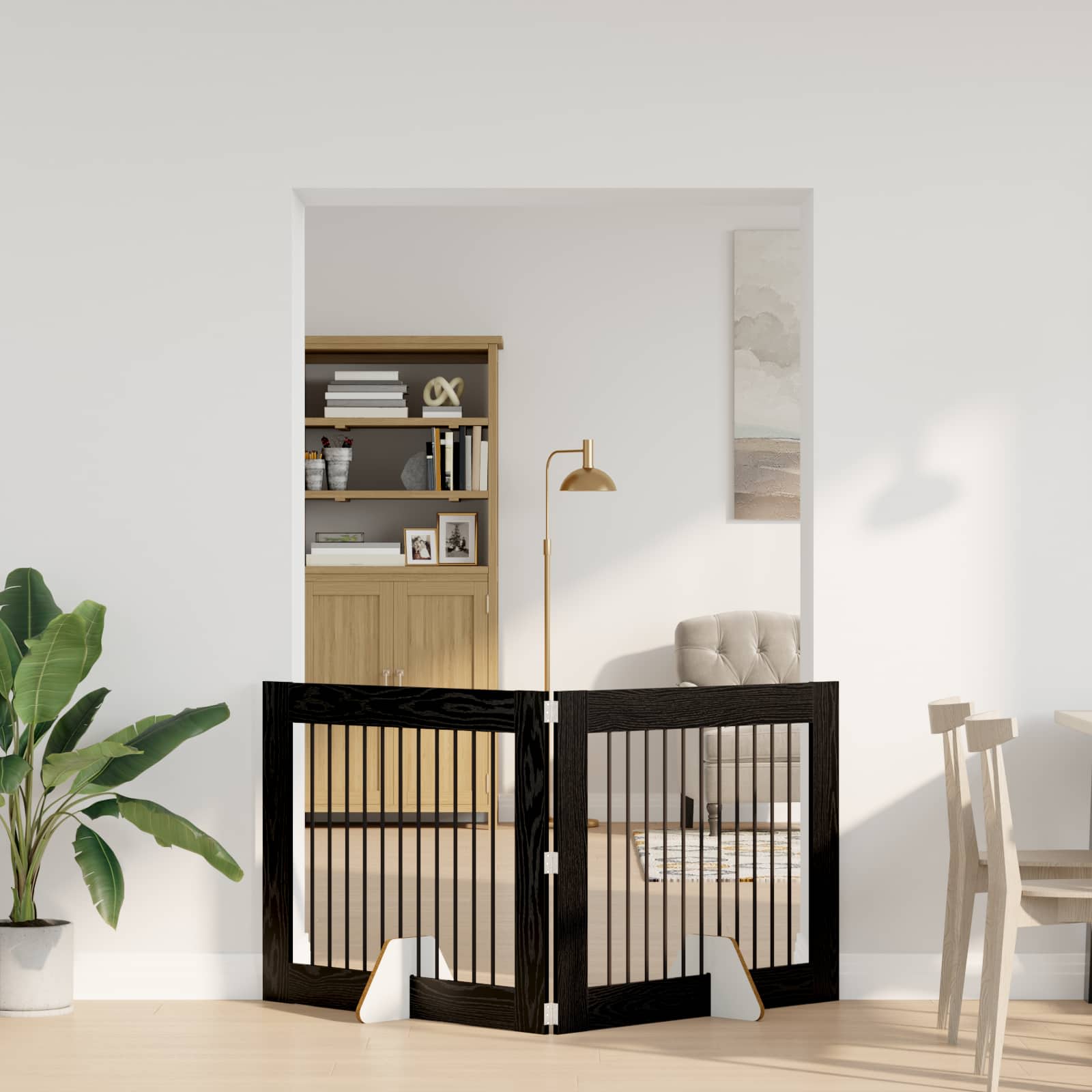 vidaXL Honden Playpen 2 pcs Grijze Sonoma 100 x 100 cm