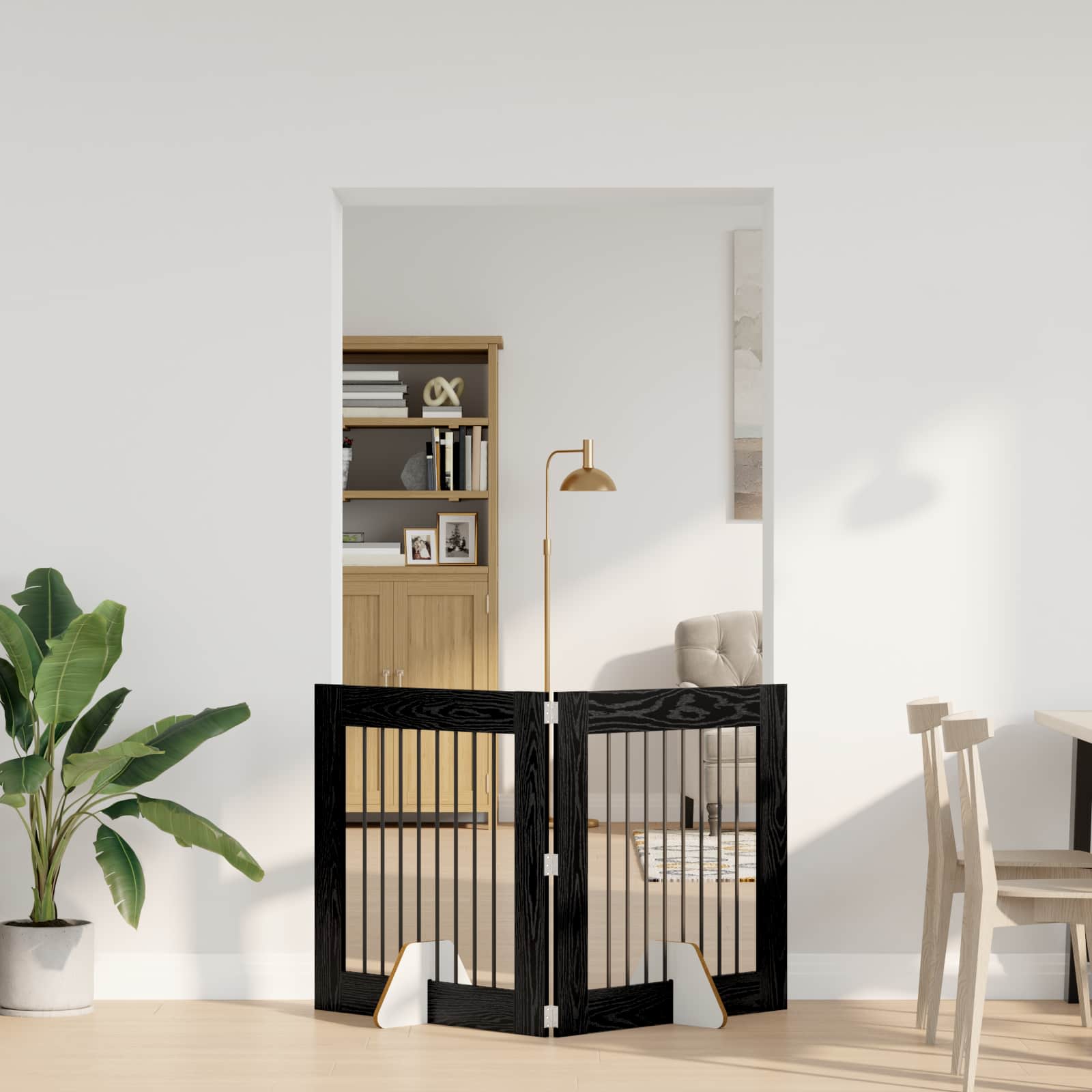 vidaXL Honden Playpen 2 pcs Grijze Sonoma 100 x 100 cm