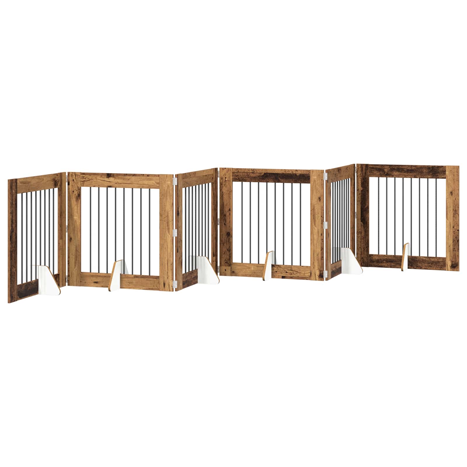 vidaXL Honden Playpen 2 pcs Grijze Sonoma 100 x 100 cm