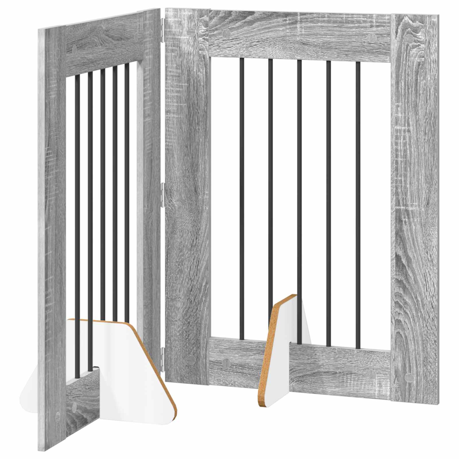 vidaXL Honden Playpen 2 pcs Grijze Sonoma 100 x 100 cm