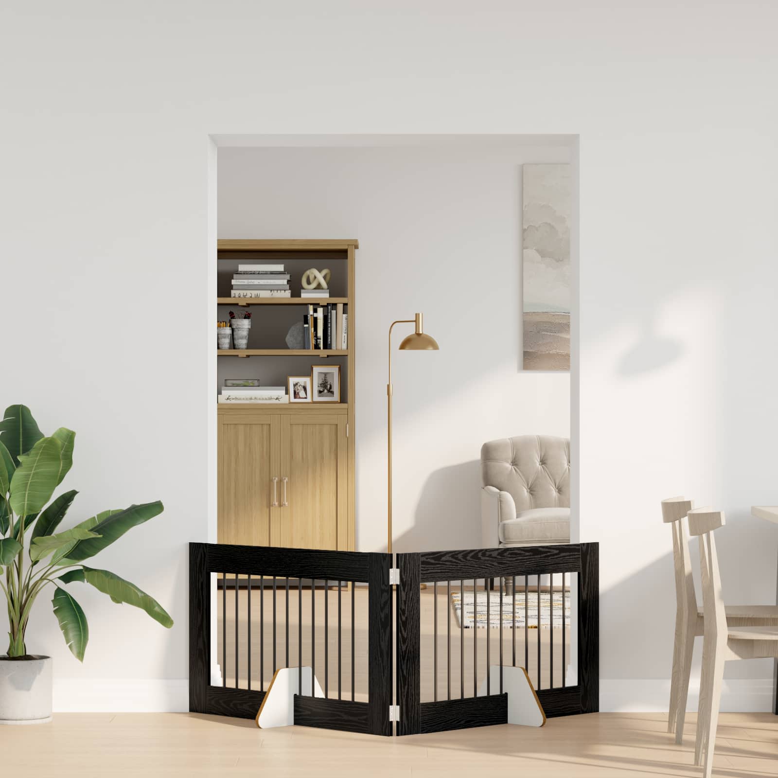 vidaXL Honden Playpen 2 pcs Grijze Sonoma 100 x 100 cm