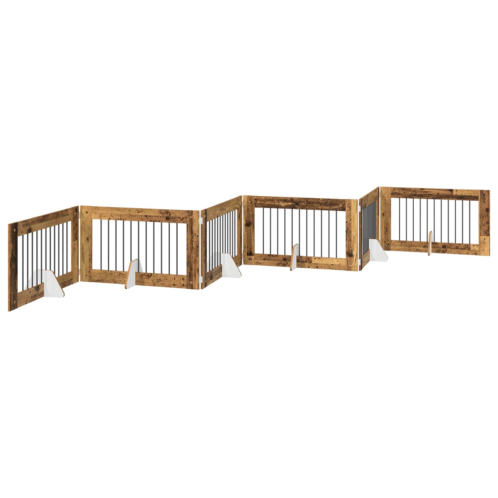vidaXL Honden Playpen 2 pcs Grijze Sonoma 100 x 100 cm