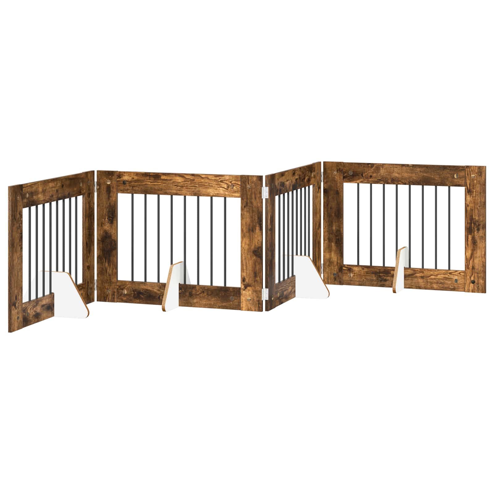 vidaXL Honden Playpen 2 pcs Grijze Sonoma 100 x 100 cm