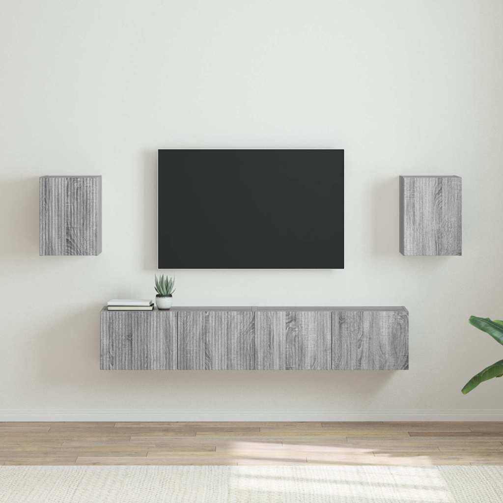 vidaXL TV Wandkast Wandgemonteerd Wit 30 x 31 x 40 cm Bewerkt hout