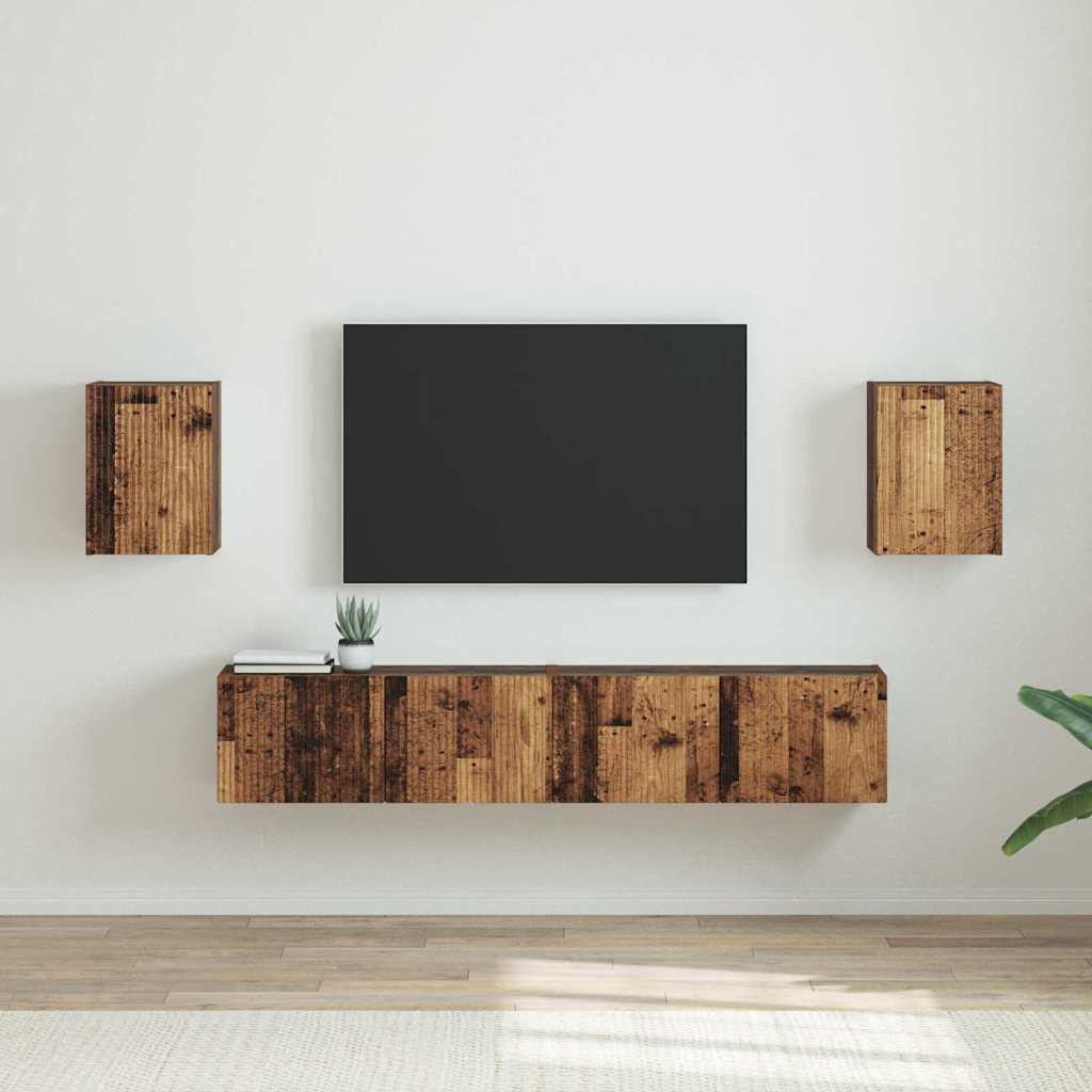 vidaXL TV Wandkast Wandgemonteerd Wit 30 x 31 x 40 cm Bewerkt hout