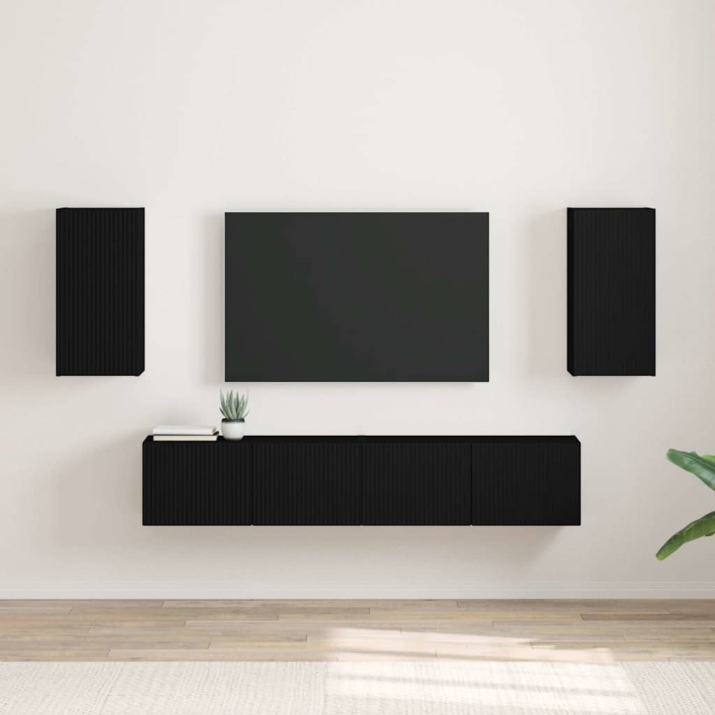 vidaXL TV Wandkast Wandgemonteerd Wit 30 x 31 x 40 cm Bewerkt hout