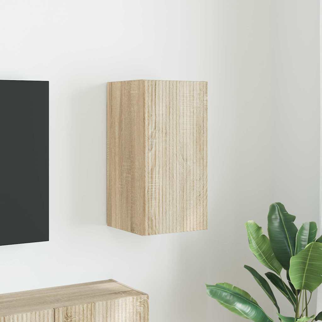 vidaXL TV Wandkast Wandgemonteerd Wit 30 x 31 x 40 cm Bewerkt hout