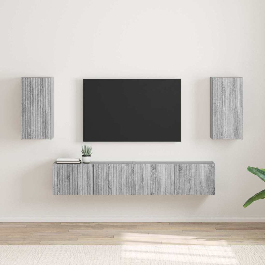 vidaXL TV Wandkast Wandgemonteerd Wit 30 x 31 x 40 cm Bewerkt hout