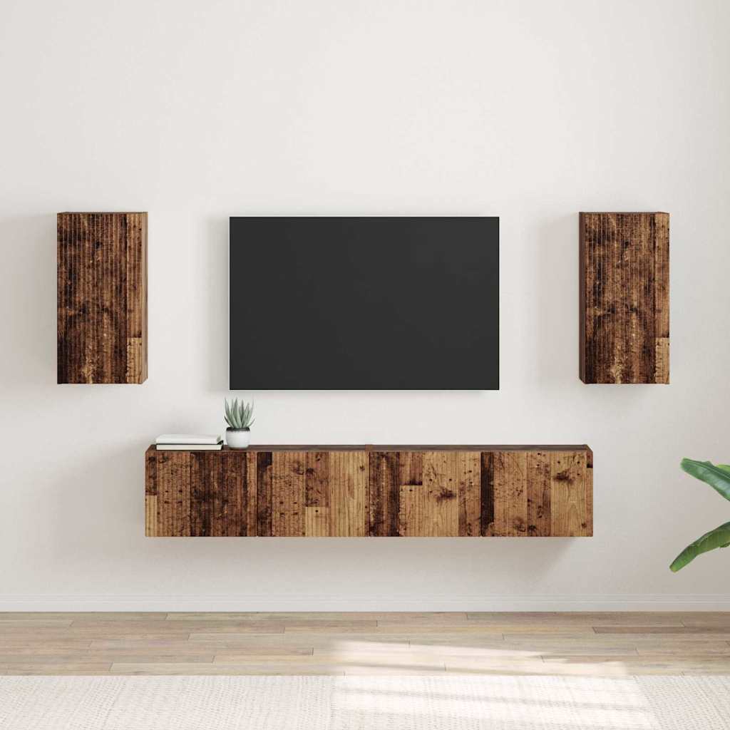vidaXL TV Wandkast Wandgemonteerd Wit 30 x 31 x 40 cm Bewerkt hout