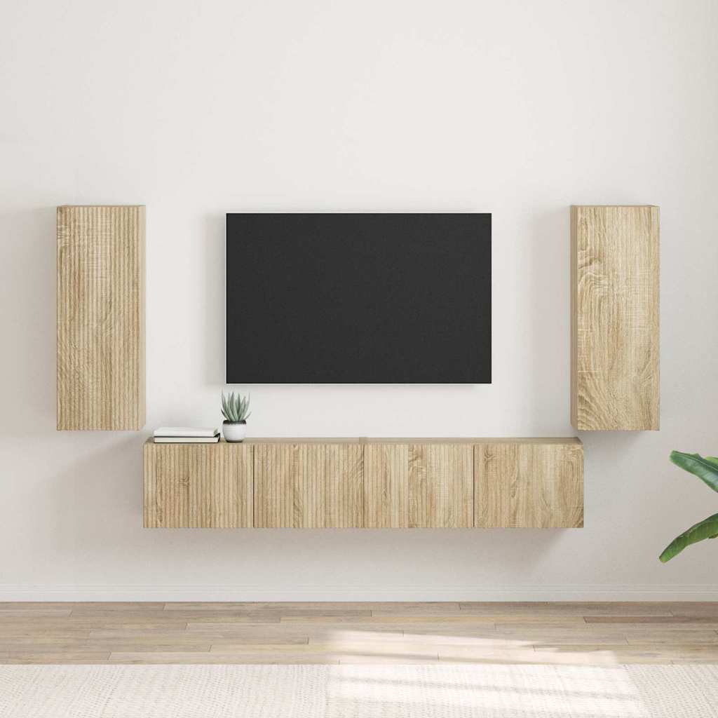 vidaXL TV Wandkast Wandgemonteerd Wit 30 x 31 x 40 cm Bewerkt hout