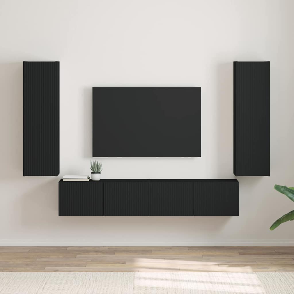 vidaXL TV Wandkast Wandgemonteerd Wit 30 x 31 x 40 cm Bewerkt hout