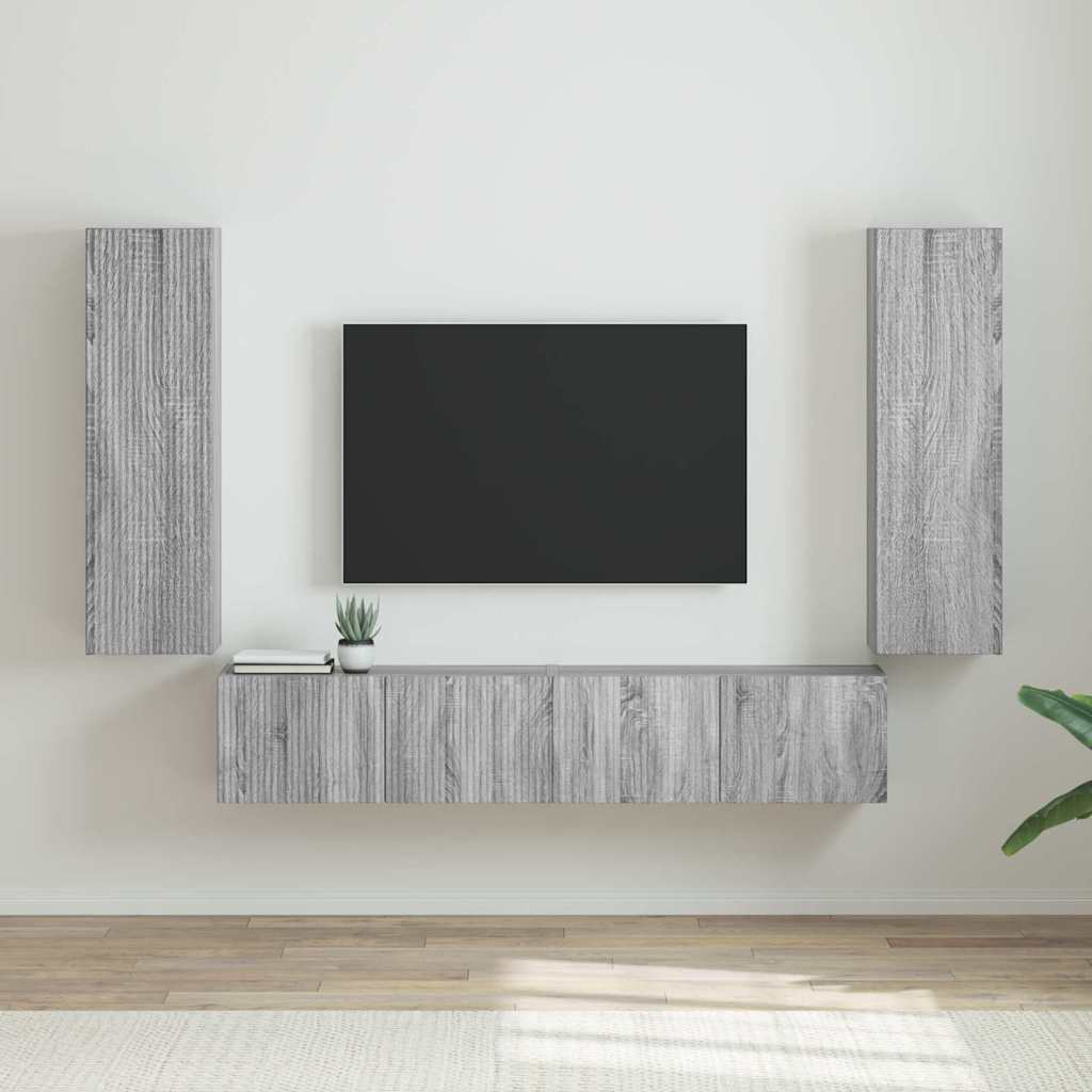 vidaXL TV Wandkast Wandgemonteerd Wit 30 x 31 x 40 cm Bewerkt hout