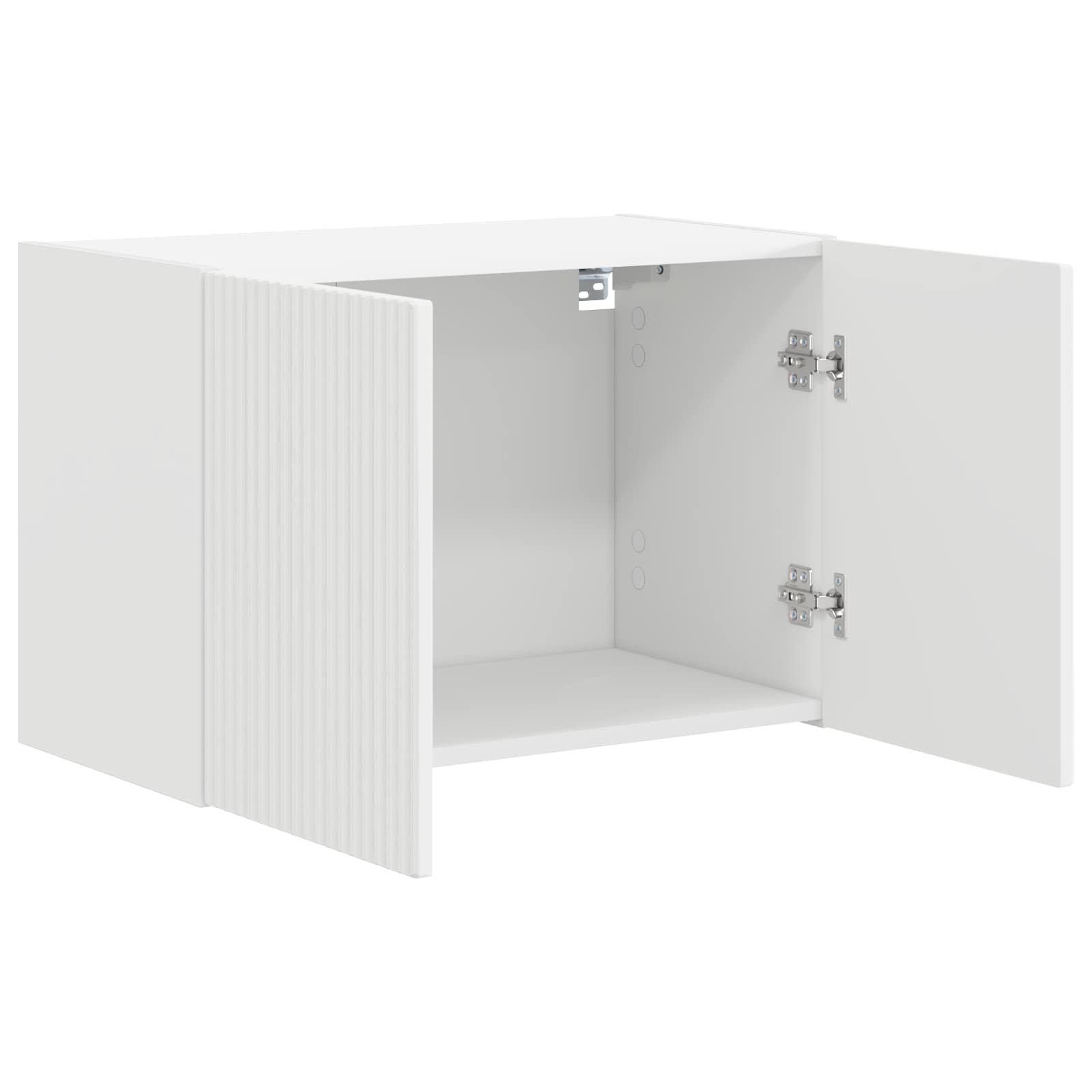 vidaXL TV-wandkast Wandgemonteerd Wit 59,5 x 31 x 40 cm Bewerkt hout