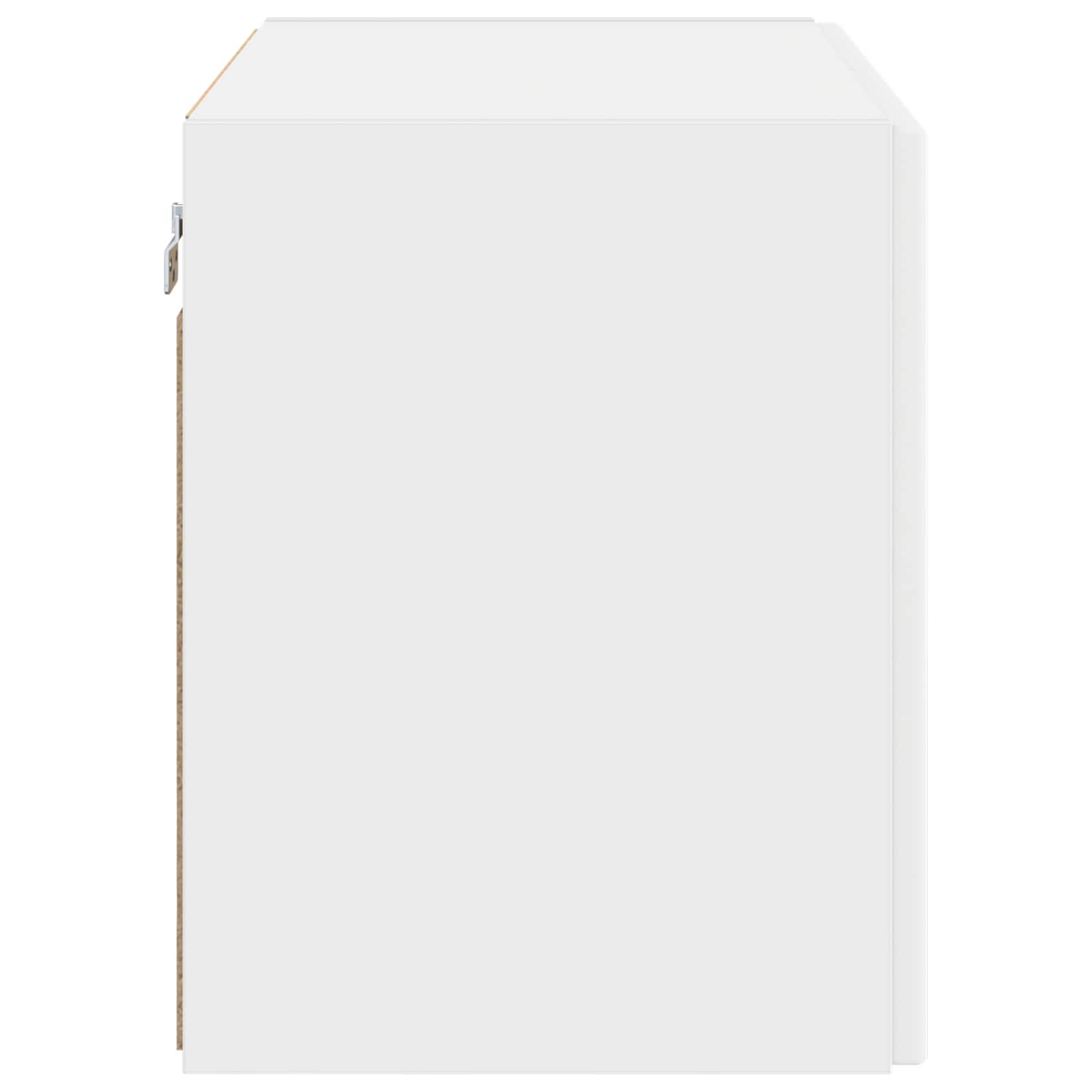 vidaXL TV-wandkast Wandgemonteerd Wit 59,5 x 31 x 40 cm Bewerkt hout