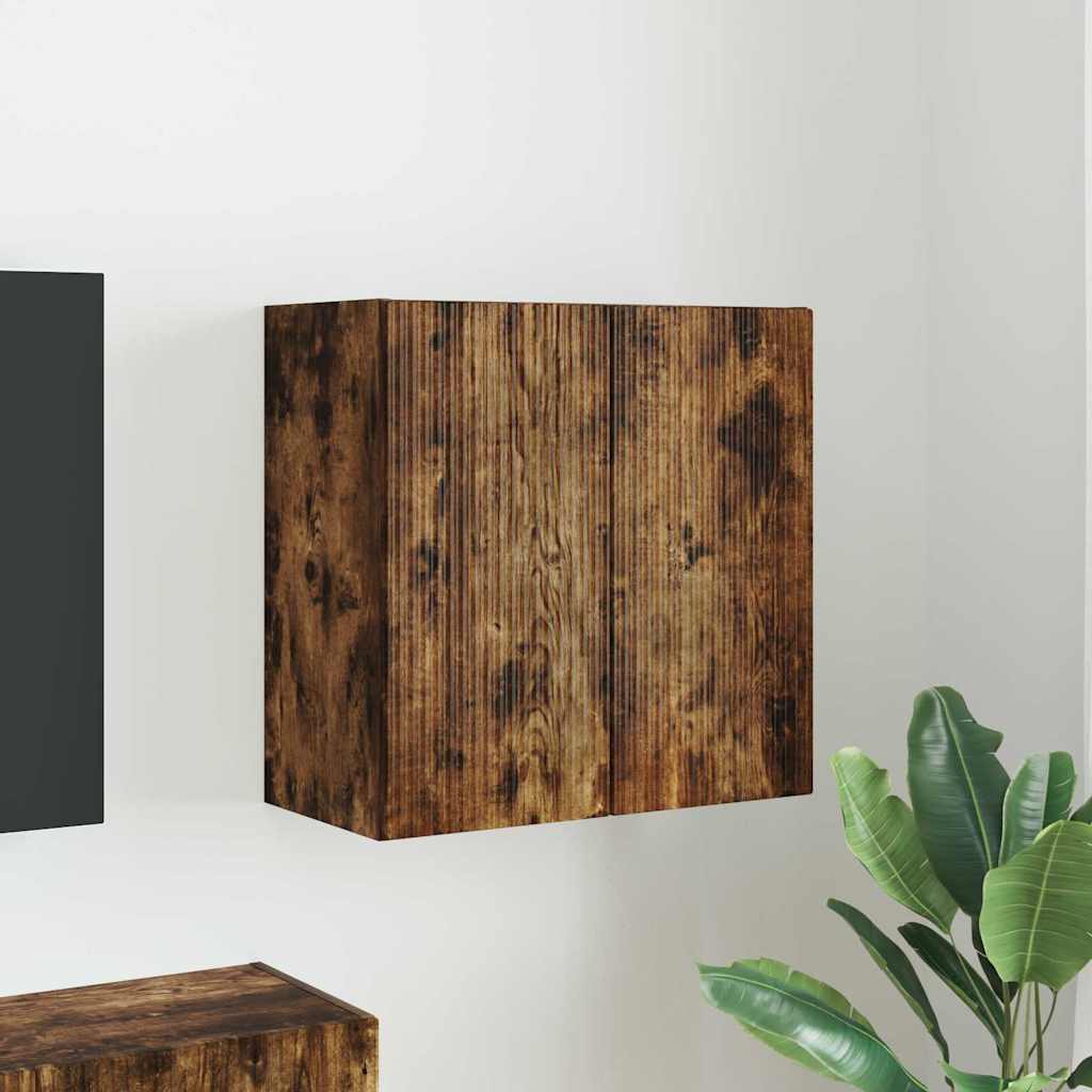 vidaXL TV-wandkast Wandgemonteerd Wit 59,5 x 31 x 40 cm Bewerkt hout